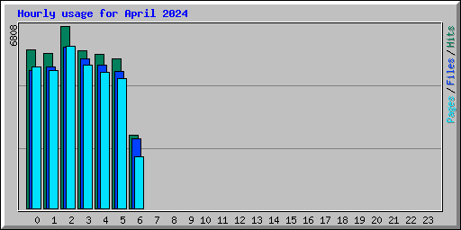 Hourly usage for April 2024